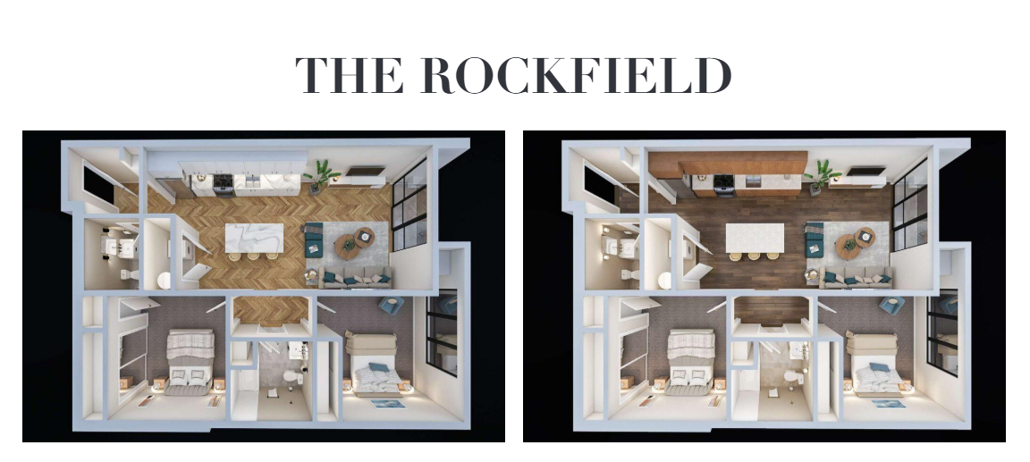 The Rockfield 2 Bedroom Floor Plan